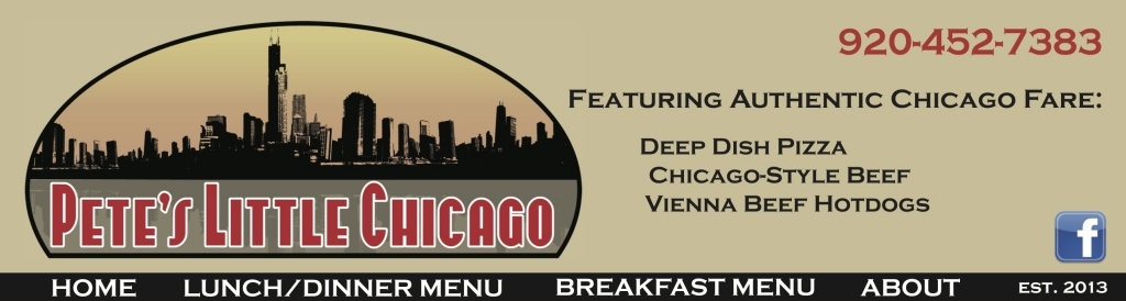 Pete's Little Chicago featuring authentic Chicago fare